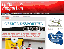 Tablet Screenshot of linha-desportiva.com